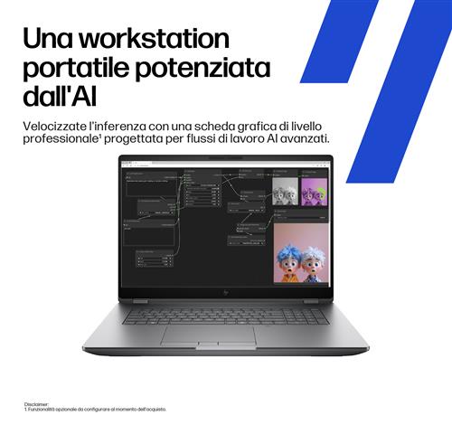HP ZBook Fury G1i 18 inch Mobile Workstation PC Wolf Pro Security Edition - Data Science Intel Core Ultra 7 255HX Workstation mobile 45,7 cm (18
