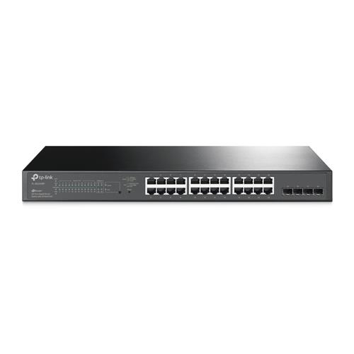 TP-Link JetStream TL-SG2428P switch di rete Gestito L2/L2+ Gigabit Ethernet (10/100/1000) Supporto Power over Ethernet (PoE) 1U Nero