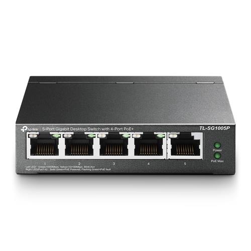 TP-Link TL-SG1005P switch di rete Non gestito Gigabit Ethernet (10/100/1000) Supporto Power over Ethernet (PoE) Nero