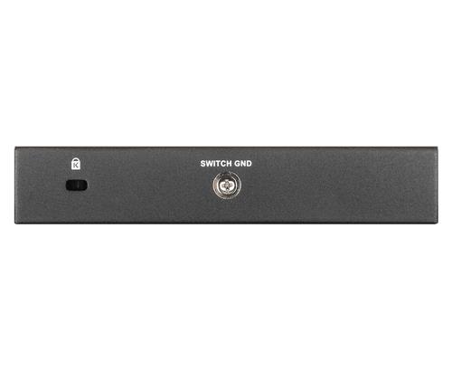 D-Link DGS-1100-05PDV2 switch di rete Gestito Gigabit Ethernet (10/100/1000) Supporto Power over Ethernet (PoE) Nero