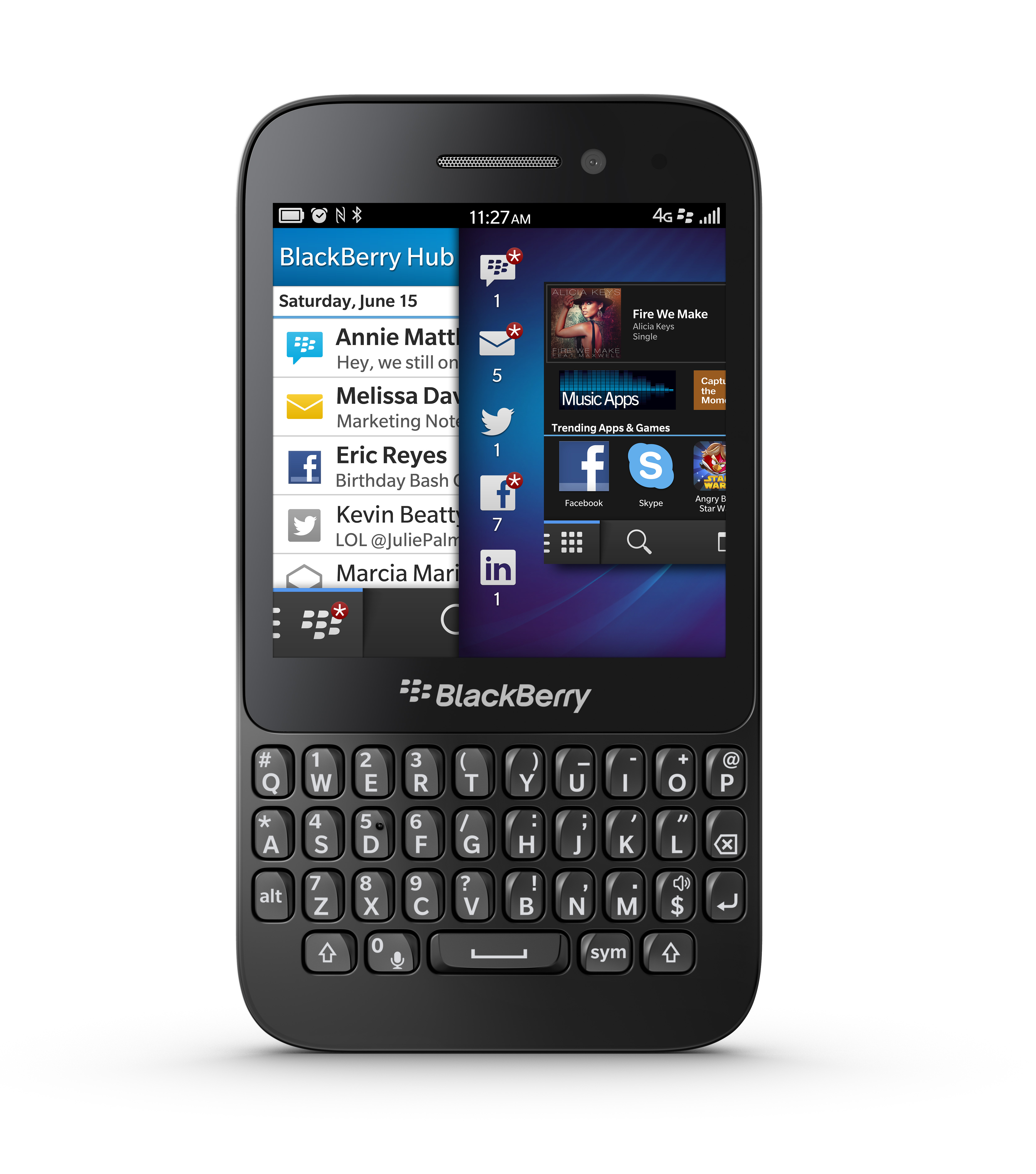 BlackBerry Q5 7,87 cm (3.1