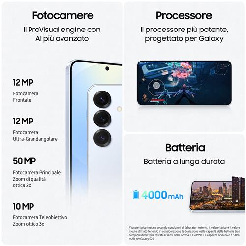 GALAXY S25 AI 62IN FHD+ 12GB 256GB 2X FOTOCAM 50MP 4000MAH SI