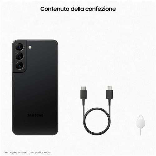 Samsung Galaxy S22 5G Display 6.1'' Dynamic AMOLED 2X, 4 fotocamere, RAM 8 GB, 128 GB, 3.700mAh, Phantom Black