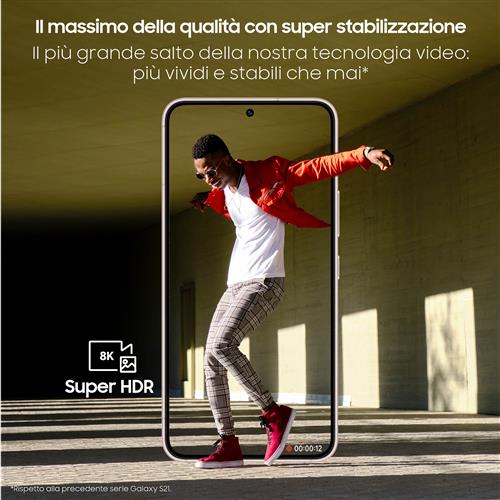 Samsung Galaxy S22 5G Display 6.1'' Dynamic AMOLED 2X, 4 fotocamere, RAM 8 GB, 128 GB, 3.700mAh, Pink Gold