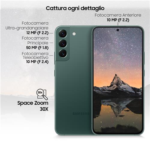 Samsung Galaxy S22+ 5G Display 6.6'' Dynamic AMOLED 2X, 4 fotocamere, RAM 8 GB, 128 GB, 4.500mAh, Green