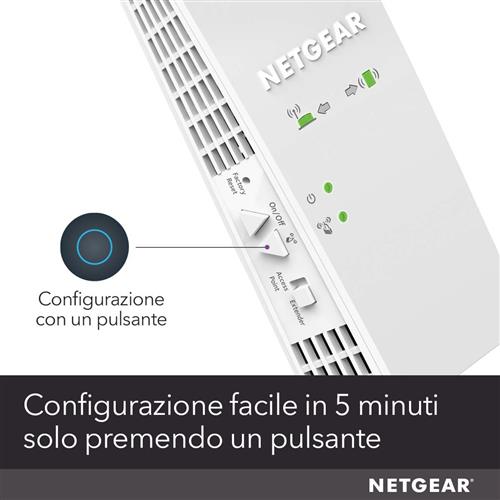 NETGEAR EX6250 Ripetitore di rete Bianco 10, 100, 1000 Mbit/s