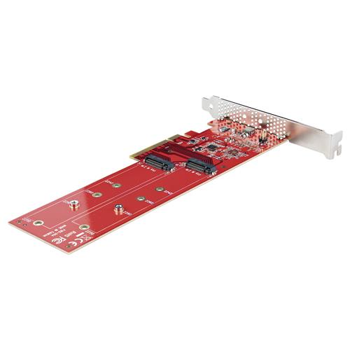 StarTech.com DUAL-M2-PCIE-CARD-B scheda di interfaccia e adattatore Interno