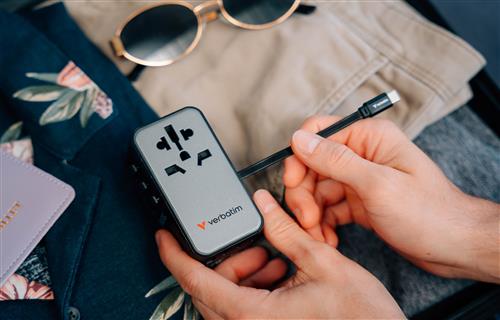 CHARGE N TRAVEL ADAPTER DIAMOND 85W RETRACTABLE CABLE CNT-02