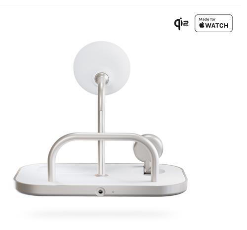 ZENS 4-IN-1 WIRELESS CHARGER INCL WALL CHARGER-WHITE