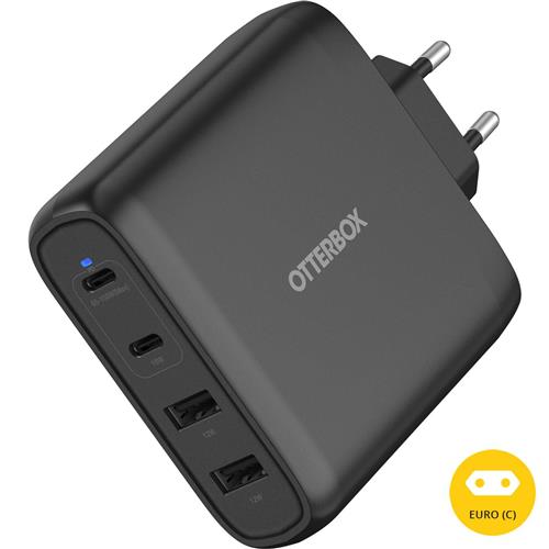 OB STANDARD EU WALL CHARGER 100W GAN 2XUSB-C+2XUSB-A USB-PD