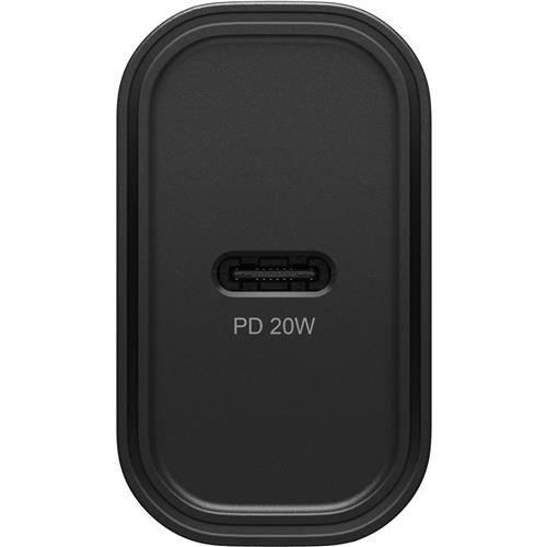 OB STANDARD EU WALL CHARGER 20W - 1X USB-C 20W USB-PD BLACK - PR
