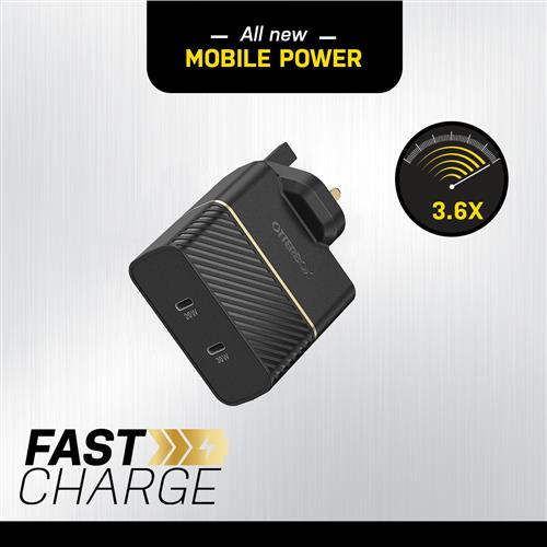OTTERBOX UK WALL CHARGER 50W 1X USB-C 30W 1X USB-C 20W USB-PD