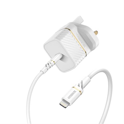 UK WALL CHARGER 20W 1X USB-C 20W USB-PD USB C-LIGHTNING CABLE