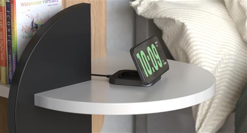 ZENS NIGHTSTAND- WALL CHARGER MAGNETIC WRLS CHARGER -BLACK