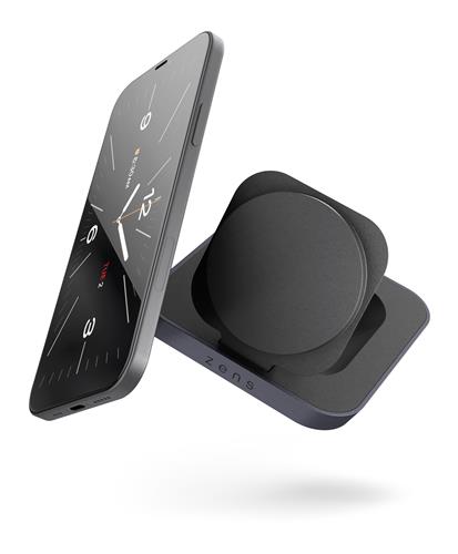 ZENS NIGHTSTAND- WALL CHARGER MAGNETIC WRLS CHARGER -BLACK