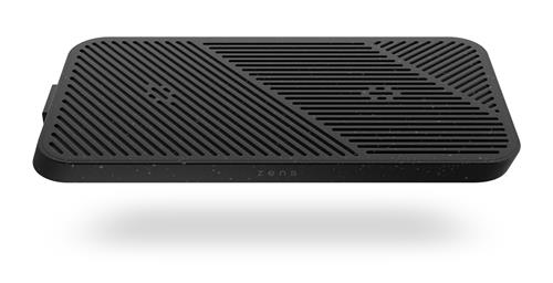 ZENS MODULAR DUAL WRLS CHRG ST INCL WALL CHARGER-BLACK
