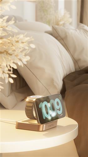 ZENS PRO2 NIGHTSTAND-WALL CRGR MAGNETIC WRLS CHARGER-COPPER