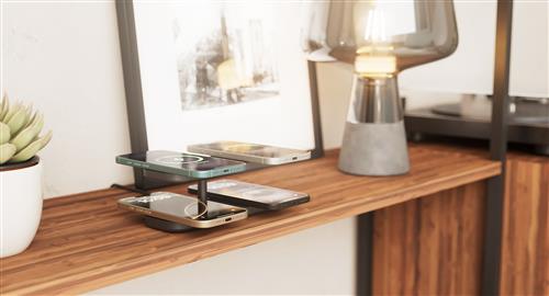 ZENS QUATTRO WRLS CHARGER PRO 4 INCL WALL CHARGER-BLACK