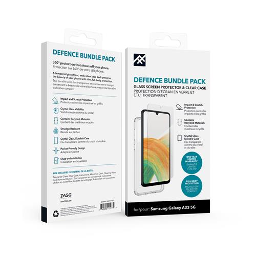 DEFENCE BUNDLE CL SAMSUNG A33 GA33 5G FG CLEAR BNDL