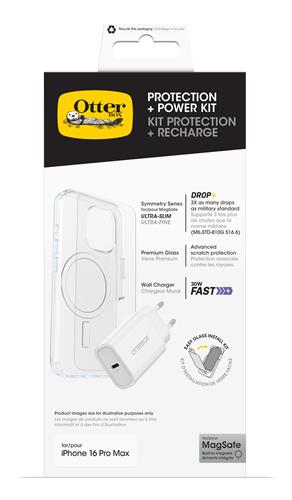 OB SYM CLEAR MAGSAFE/PREM GLASS EU USB-C Wall Charger 30W-white