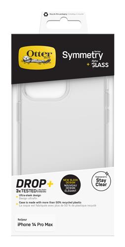 SYMMETRY CLEAR + ALPHA GLASS Anti-Microb iPhone 14 Pro Max cl