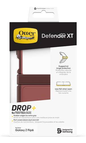 OB DEFENDER XT GALAXY Z FLIP7 FE/Z Flip6 Red Clay red
