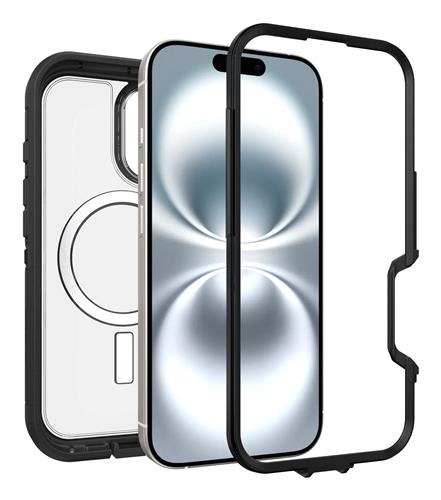 OB DEFND XTCLEAR APPLE IPHONE16 Dark Side-clear/black-ProPack
