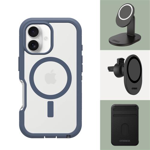 OB DEFND XTCLEAR APPLE IPHONE16 Mountain Storm - clear/blue