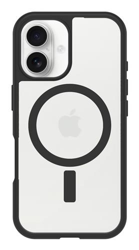 OB REACT MAGSAFE APPLE IPHONE16 Black Crystal clear/blackProPack