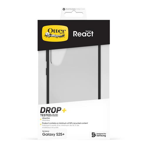 OB REACT SAMSUNG GALAXY S25+ Black Crystal - clear/black