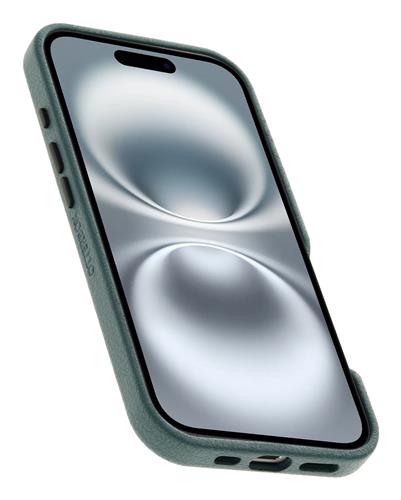 OB SYM CACTUS LEATHER APPLE iPhone 16 Juniper Sprig - green