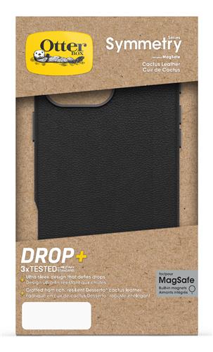 OB SYM CACTUS LEATHER APPLE iPhone 16 Pro Max Noir Ash-black