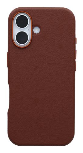 OB SYM CACTUS LEATHER APPLE iPhone 16 Rich Adobe - brown