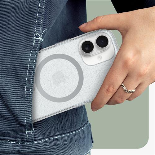 OB SYMM CLEAR MAGSAFE APPLE iPhone 16 Stardust - clear