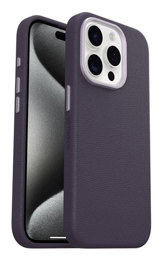 OB SYMMETRY APPLE IPHONE 15PRO Cactus Leather Plum Luxe purple