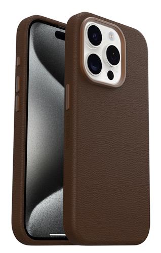 OB SYMMETRY APPLE IPHONE 15PRO Cactus Leather Rich Adobe brown