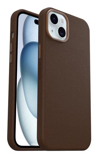 OB SYMMETRY CACTUS LEATHER Apple iPhone 15 Plus Adobe brown