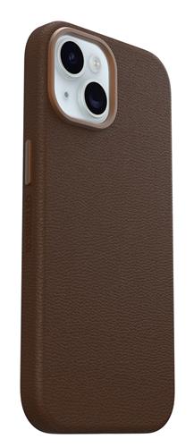 OB SYMMETRY CACTUS LEATHER Apple iPhone 15 Rich Adobe brown