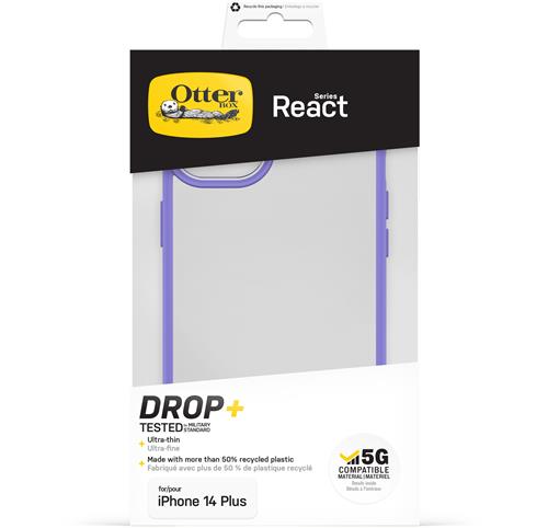 OTTERBOX REACT APPLE IPHONE 14 Plus Purplexing - clear/purple