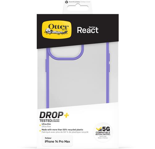 OTTERBOX REACT APPLE IPHONE 14 Pro Max Purplexing - clear/purpl