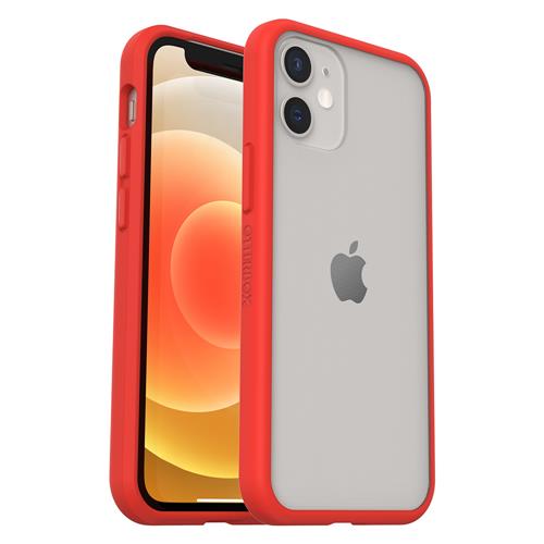 OTTERBOX REACT IPHONE 12 MINI Power Red- clear/red
