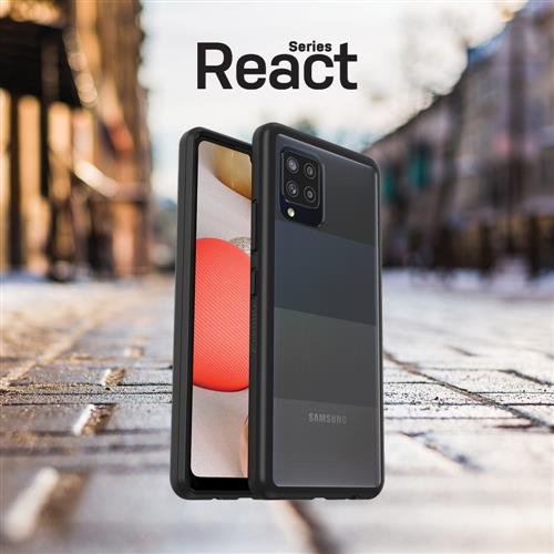OTTERBOX REACT SAMSUNG GALAXY A42 5G - BLACK CRYSTAL - CLEAR/B