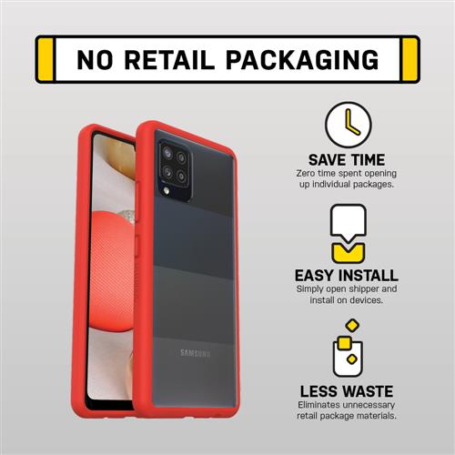 OTTERBOX REACT SAMSUNG GALAXY A42 5G - POWER RED - CLEAR/RED -