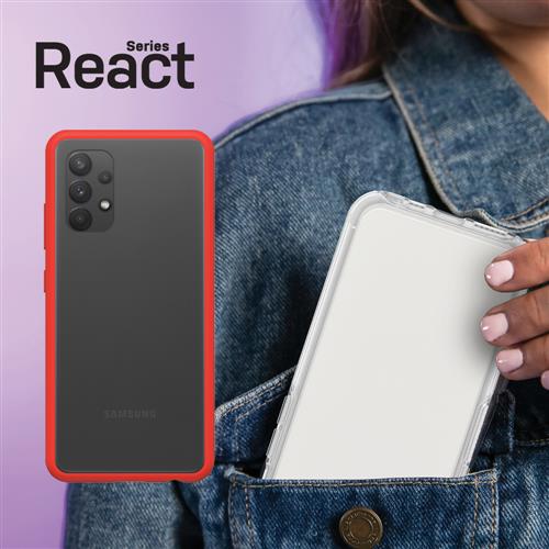 REACT GALAXY A32 POWER RED RED CLEAR/RED PROPACK BULK
