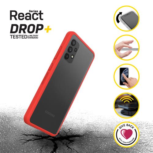 REACT GALAXY A32 POWER RED RED CLEAR/RED PROPACK BULK