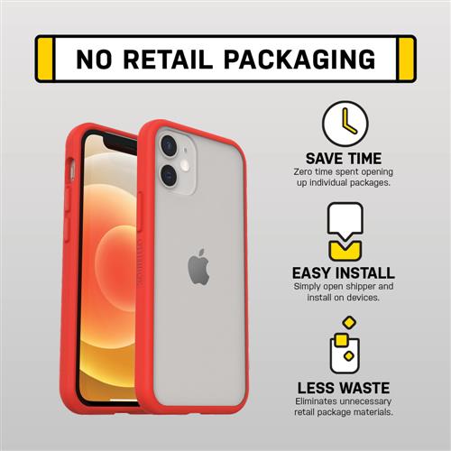 REACT IPHONE 12 MINI POWER RED- POWER RED- CLEAR/RED-PROPACK BUL