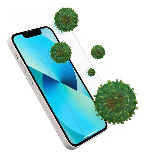 ALPHA GLASS ANTI-MICROBIAL APPLE IPHONE 13 MINI - CLEAR - S