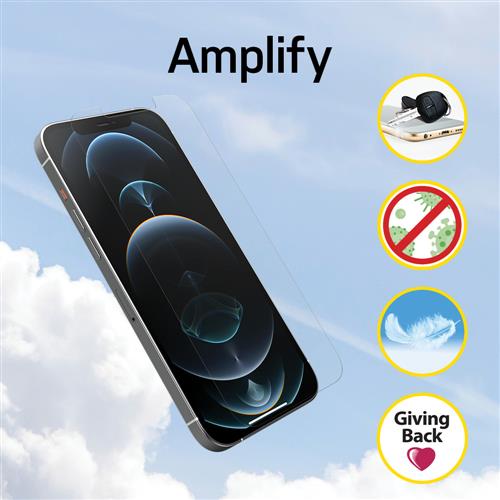 AMPLIFY ANTI-MICROBIAL IPHONE IPHONE 12 PRO MAX-CLEAR-PROPACK