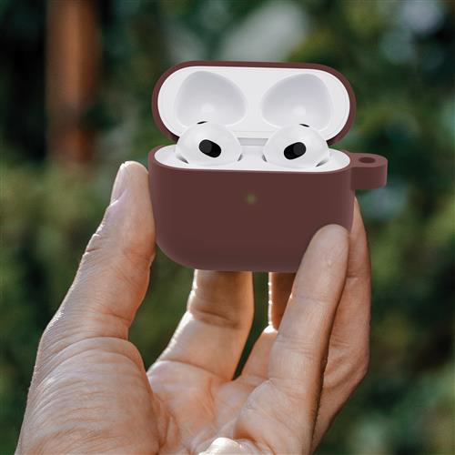 HEADPHONE CASE APPLE AIRPODS (3rd gen) Well Red - brown