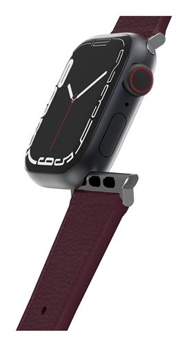 OB CACTUS LTH W BAND APPLE WTCH 10-L 44/45/46mm MaroonBells-pink